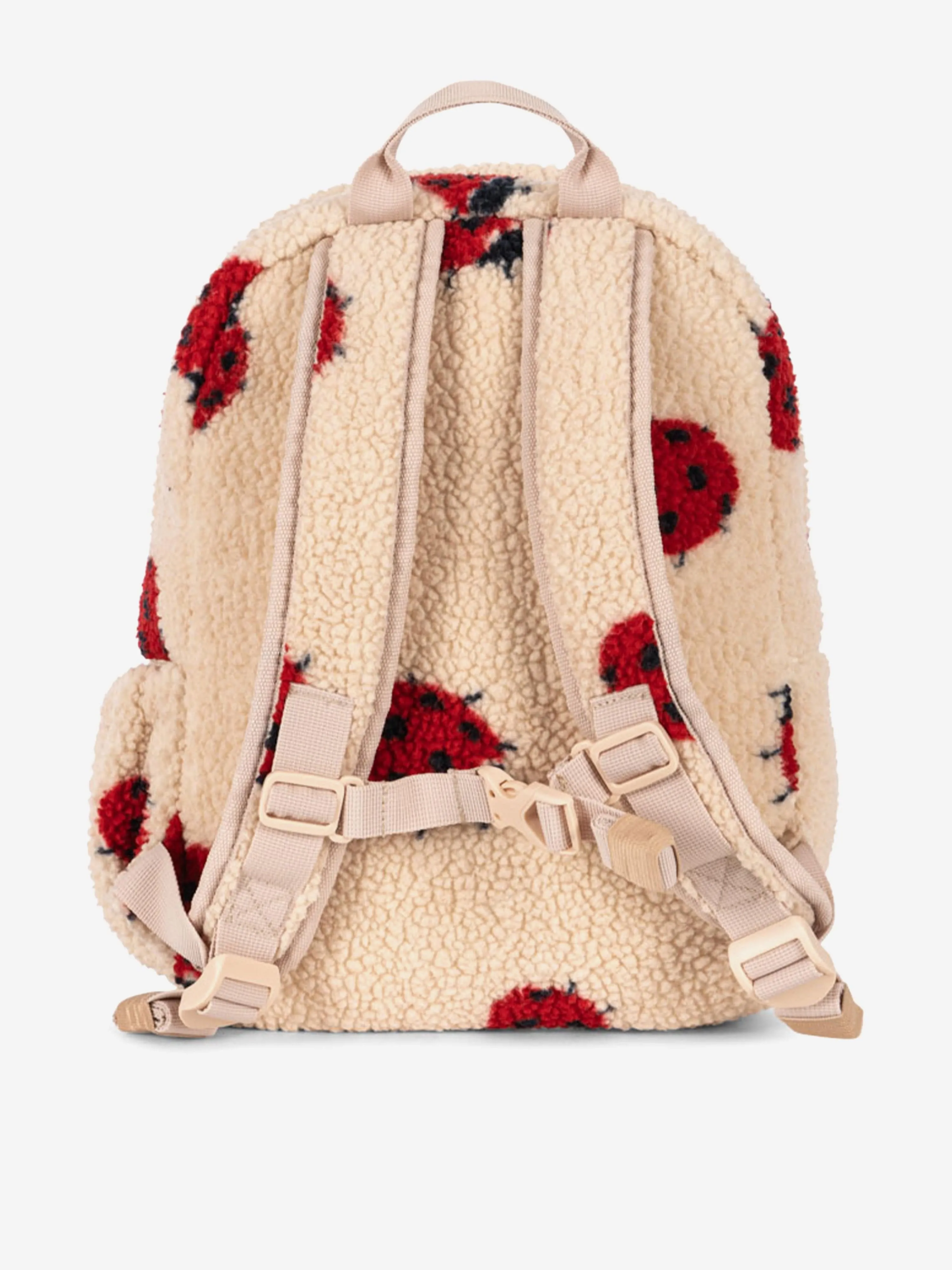 Girls Jody Ladybug Teddy Backpack in Beige (32cm)
