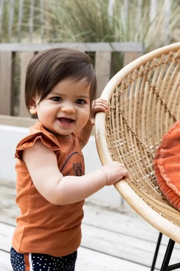 Girls T-Shirt Rusty Brown | Dirkje