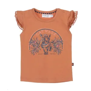 Girls T-Shirt Rusty Brown | Dirkje