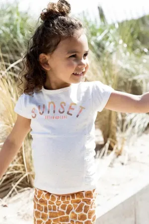 Girls T-shirt white | Dirkje