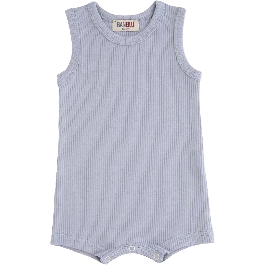 Gray Sleeveless Modal Shortie