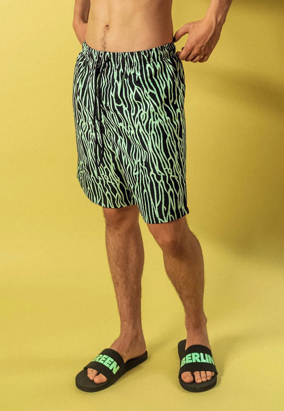 Green Berlin - Coral Green Schwarz/Mintgrn - Board Shorts