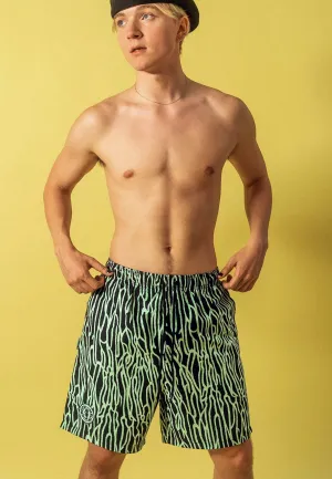 Green Berlin - Coral Green Schwarz/Mintgrn - Board Shorts