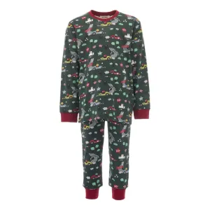Green Race Car Print PJ Set