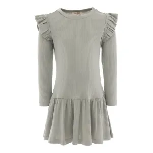 Green Sage Modal Ruffle Dress