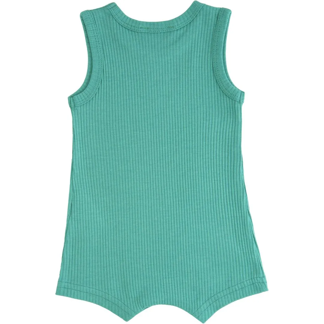 Green Turqoise Sleeveless Modal Shortie