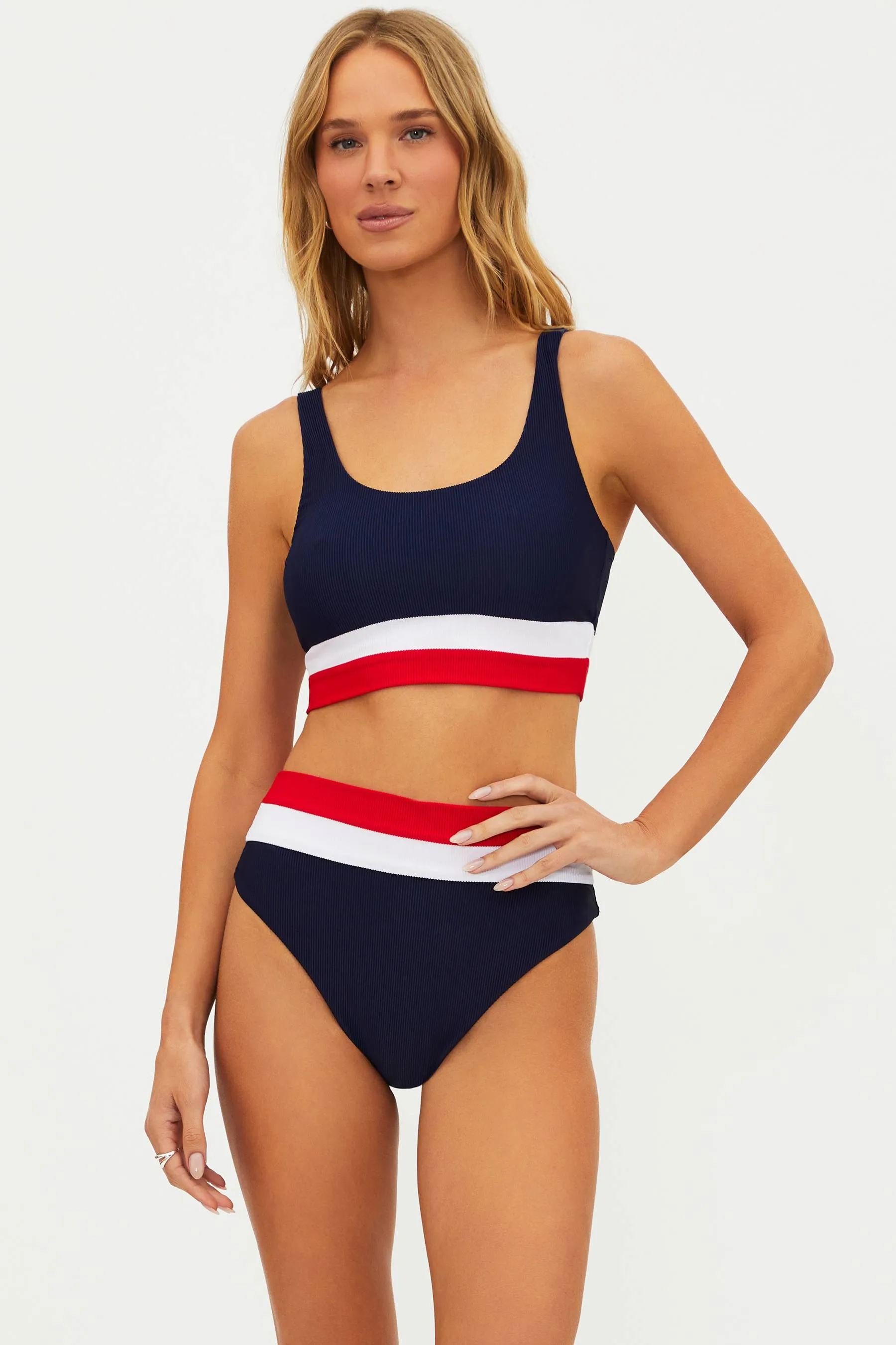 Heidi Bottom Americana Colorblock Beach Riot