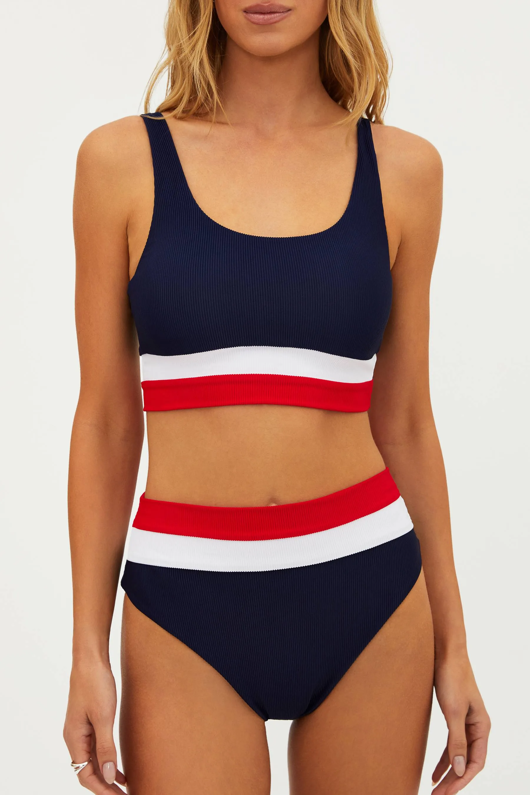 Heidi Bottom Americana Colorblock Beach Riot