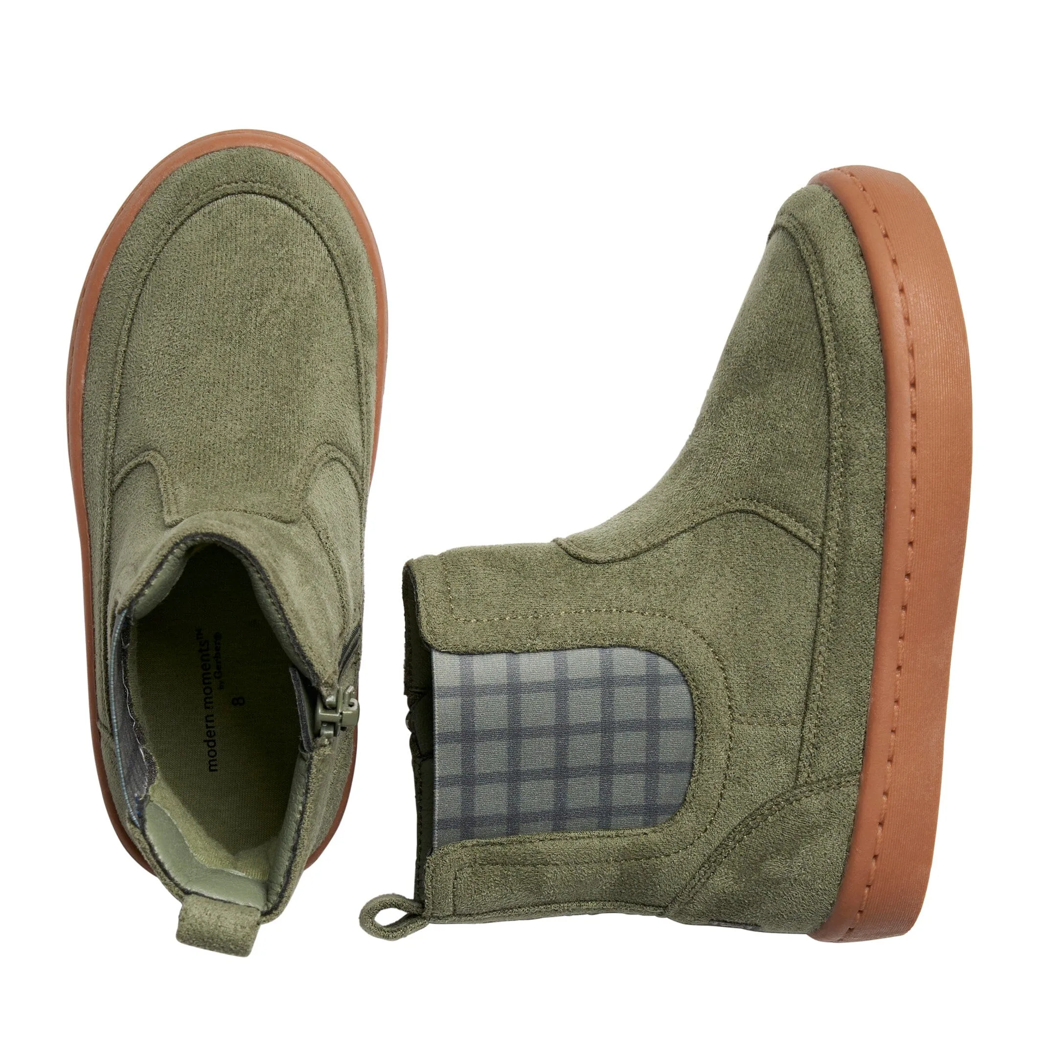 Infant & Toddler Boys Dark Green Chelsea Boot Gerber Childrenswea