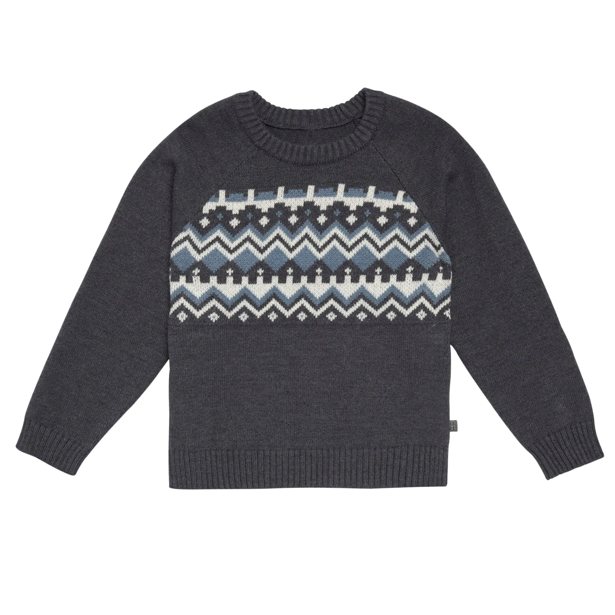 Infant & Toddler Boys Dark Grey Heather Fair Isle Sweater Gerber Childrenswea