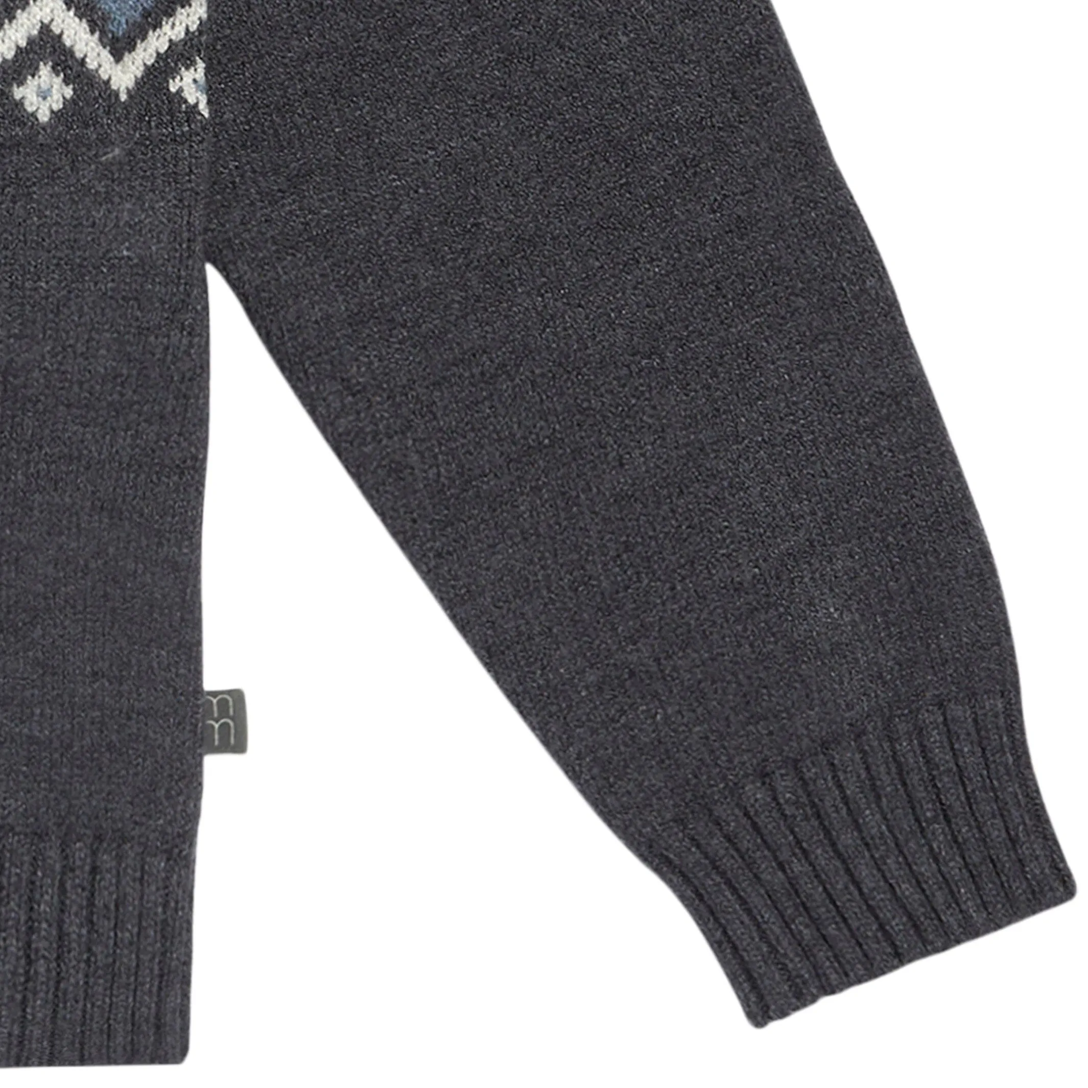 Infant & Toddler Boys Dark Grey Heather Fair Isle Sweater Gerber Childrenswea