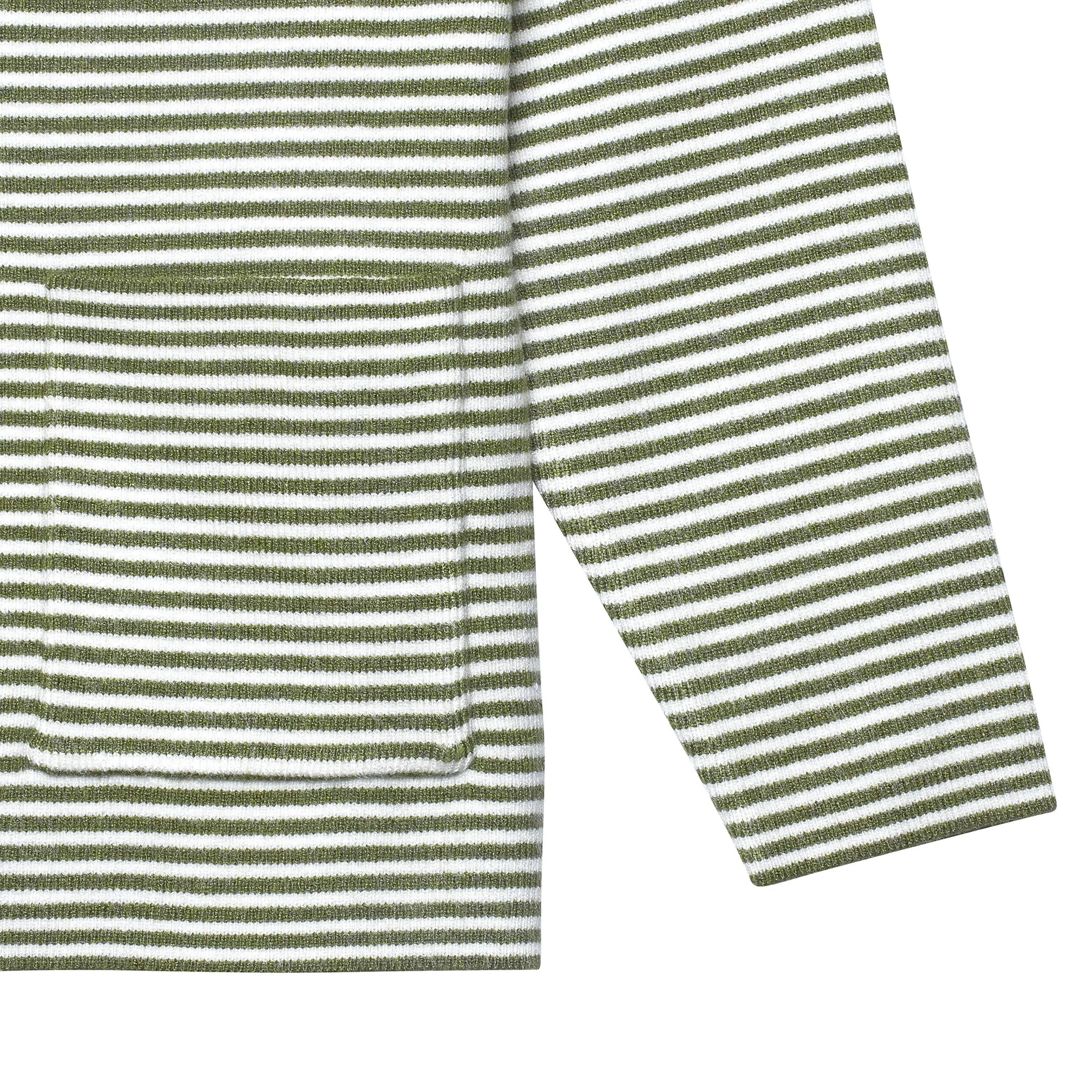 Infant & Toddler Boys Green Striped Sweater with Pocket Gerber Childrenswea