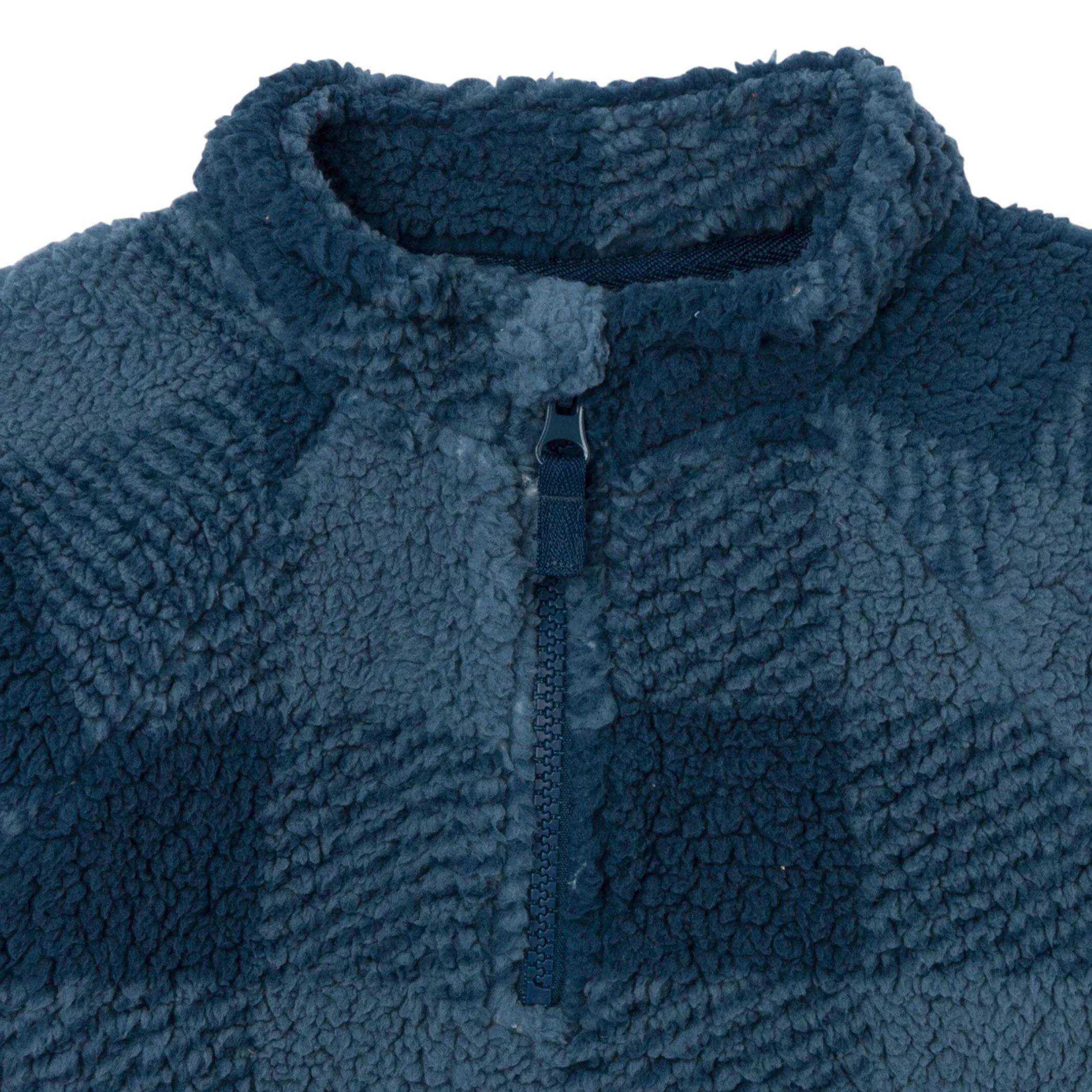 Infant & Toddler Boys Navy Plaid Half-Zip Pullover Gerber Childrenswea