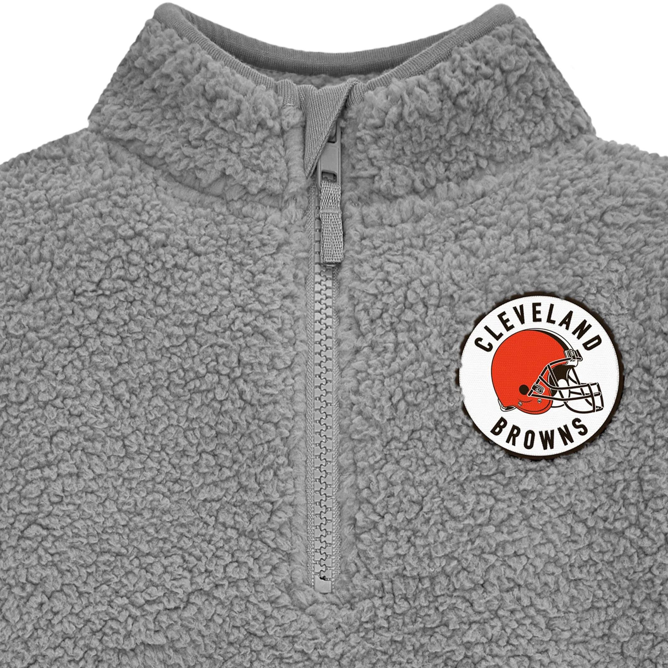Infant & Toddler Cleveland Browns 1/4 Zip Sherpa Top Gerber Childrenswea