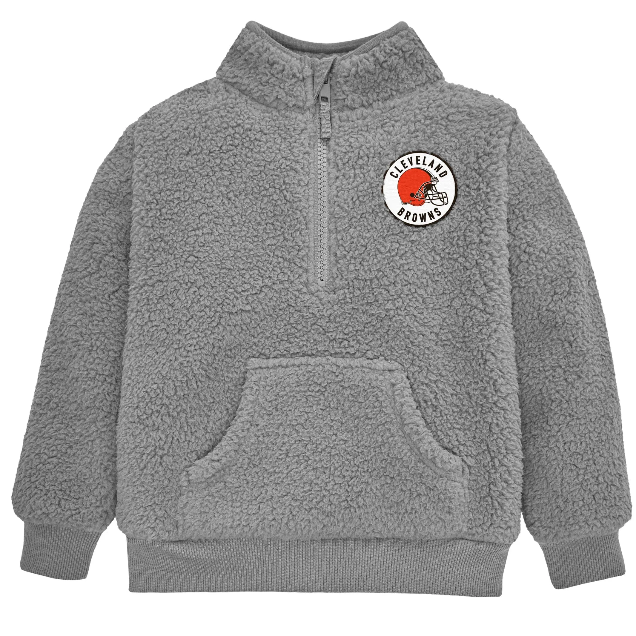 Infant & Toddler Cleveland Browns 1/4 Zip Sherpa Top Gerber Childrenswea