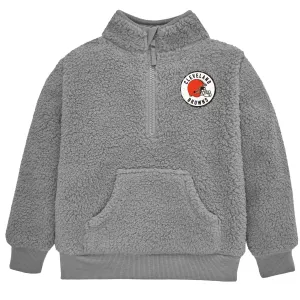 Infant & Toddler Cleveland Browns 1/4 Zip Sherpa Top Gerber Childrenswea