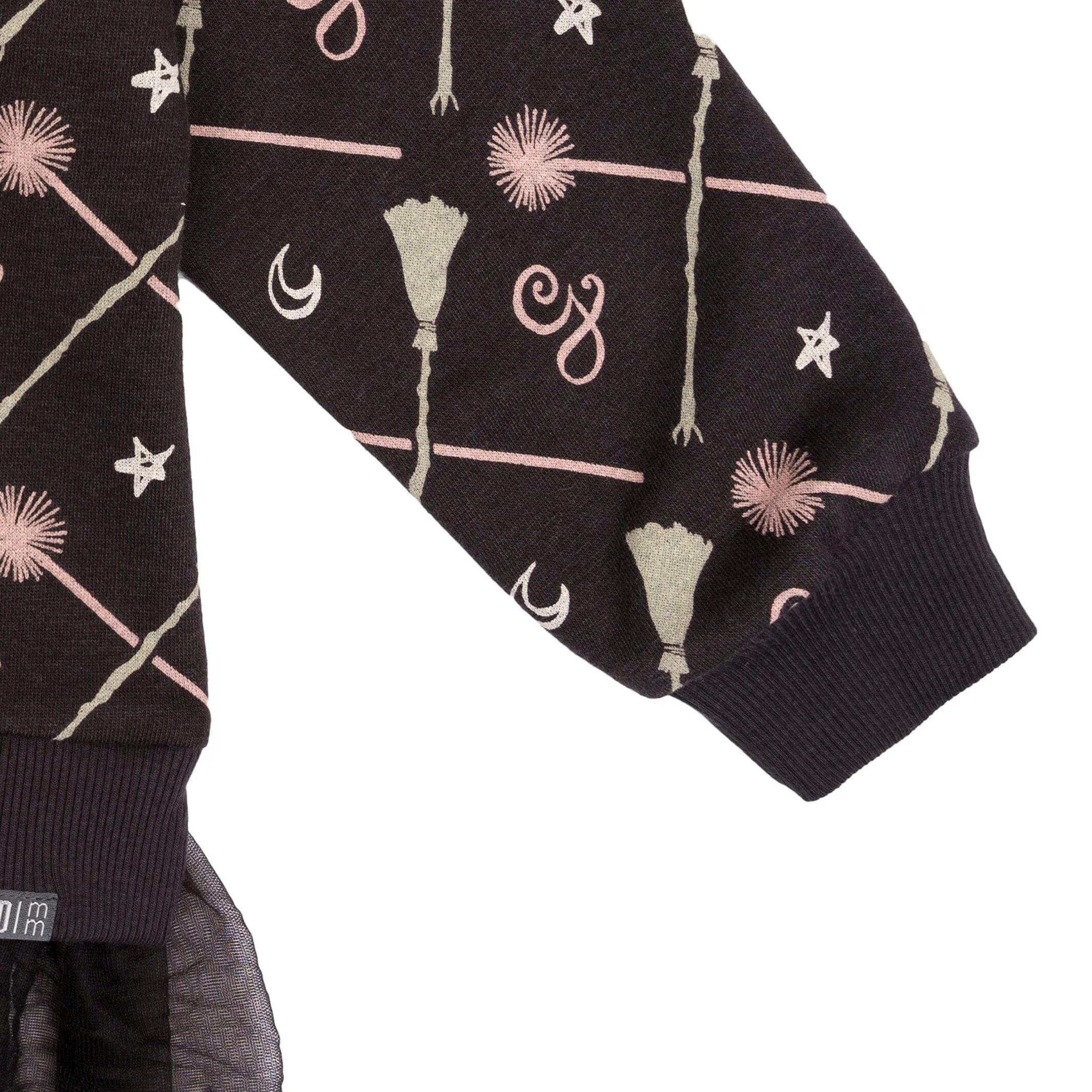 Infant & Toddler Girls Black Wand & Broom Wicked Sweatshirt Gerber Childrenswea