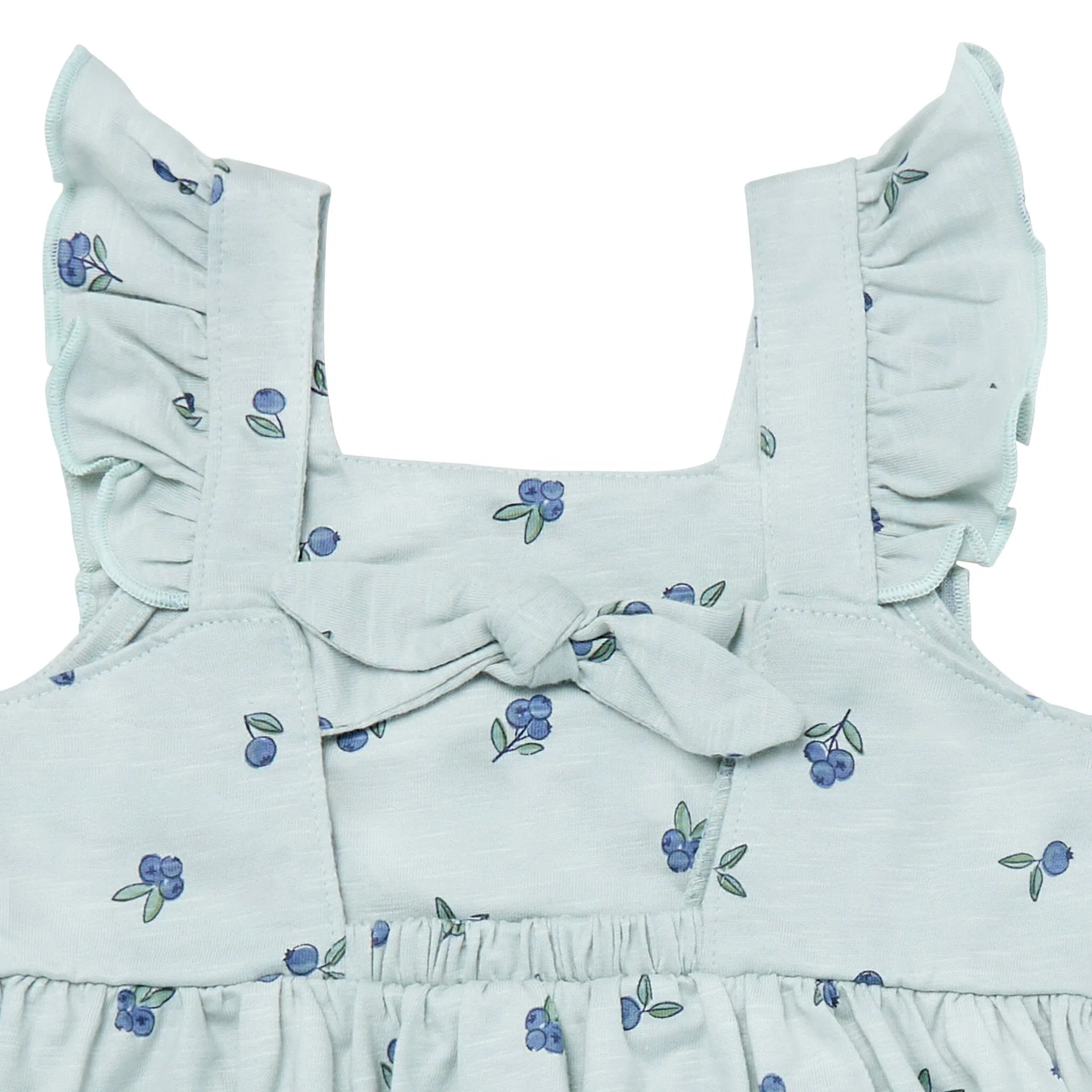 Infant & Toddler Girls Blueberries Bow Back Dress Gerber Childrenswea
