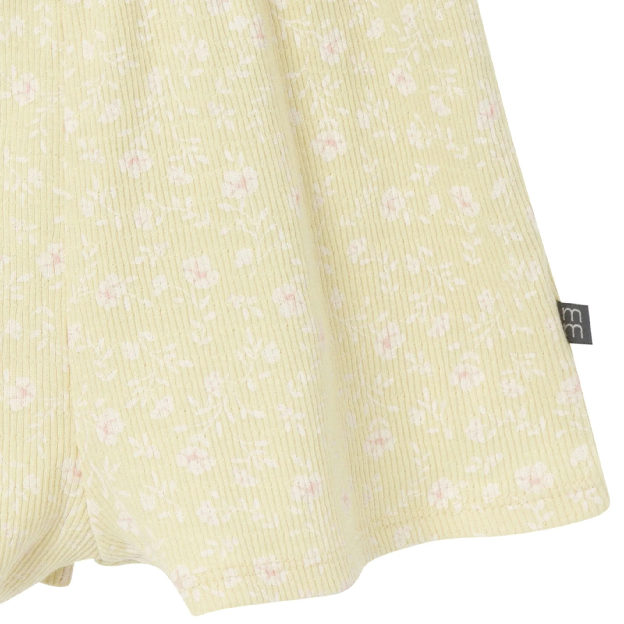 Infant & Toddler Girls Dusty Yellow Floral Flutter Sleeve Romper Gerber Childrenswea