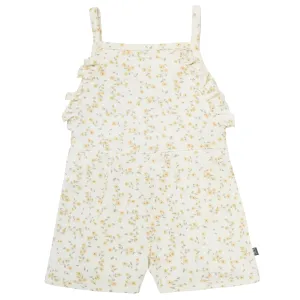Infant & Toddler Girls Ivory Vines Ruffle Romper Gerber Childrenswea