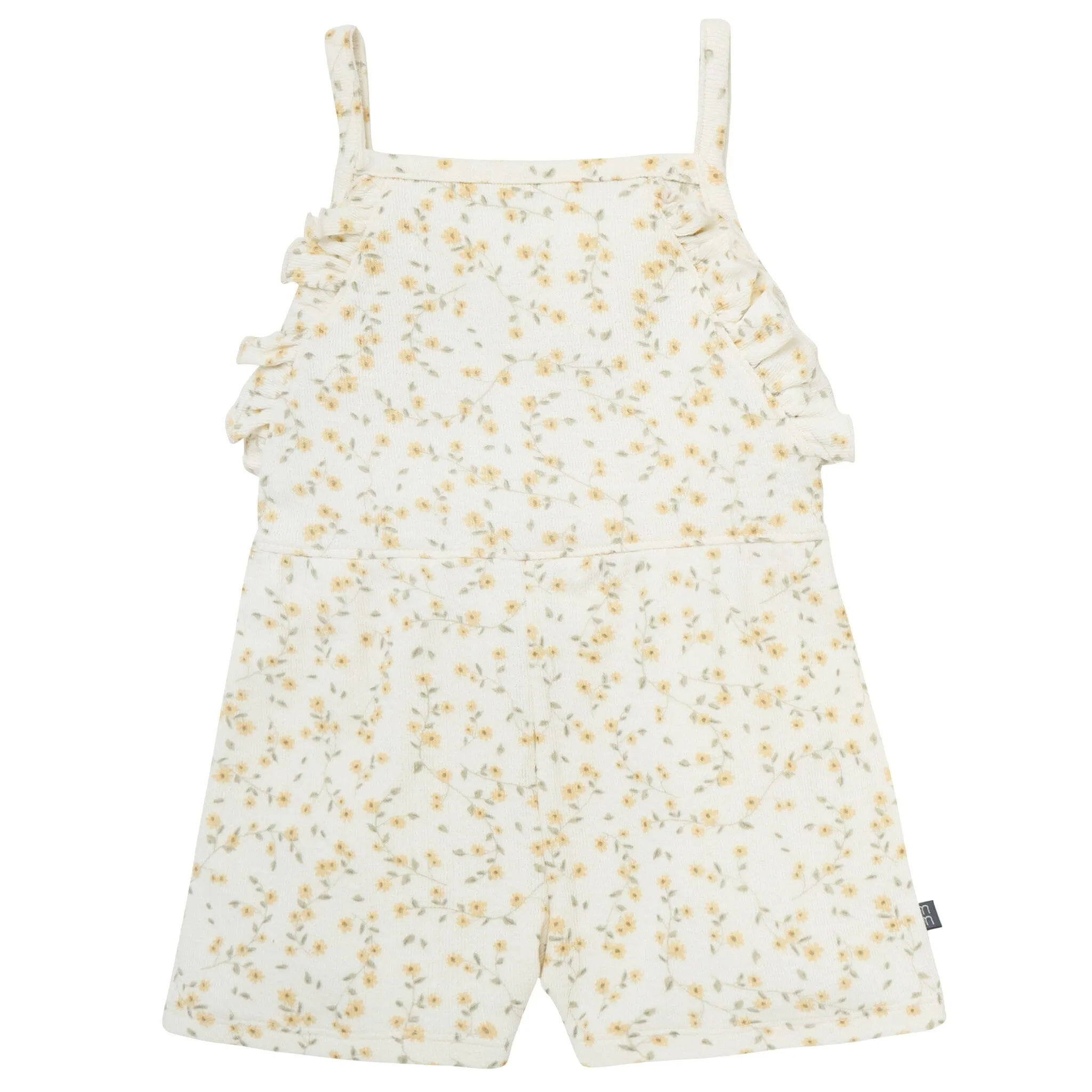 Infant & Toddler Girls Ivory Vines Ruffle Romper Gerber Childrenswea