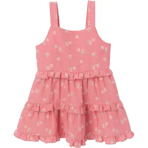 Infant & Toddler Girls Pink Raspberries Gauze Dress Gerber Childrenswea