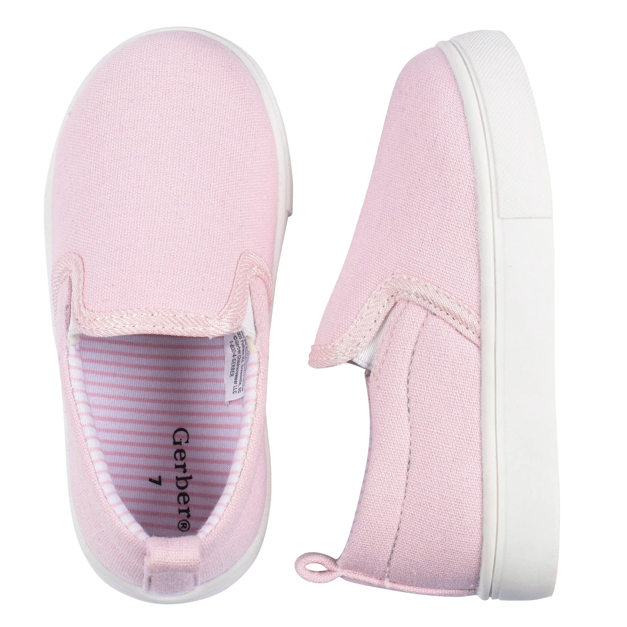 Infant & Toddler Girls Pink Slip-On Sneaker Gerber Childrenswea
