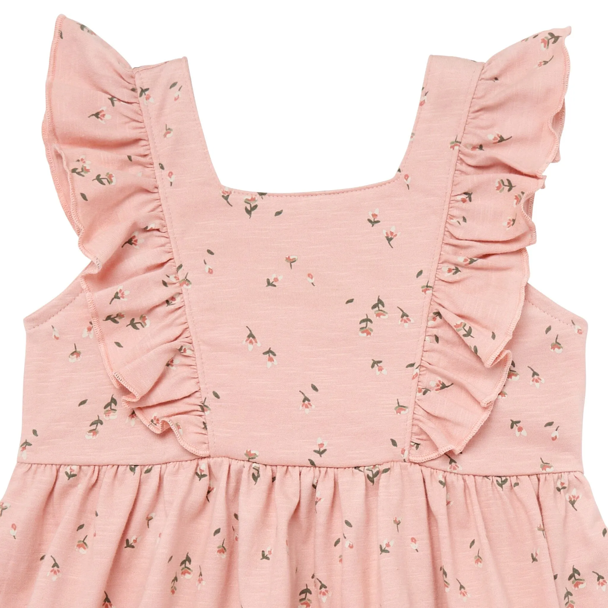 Infant & Toddler Girls Rose Tulips Bow Back Dress Gerber Childrenswea