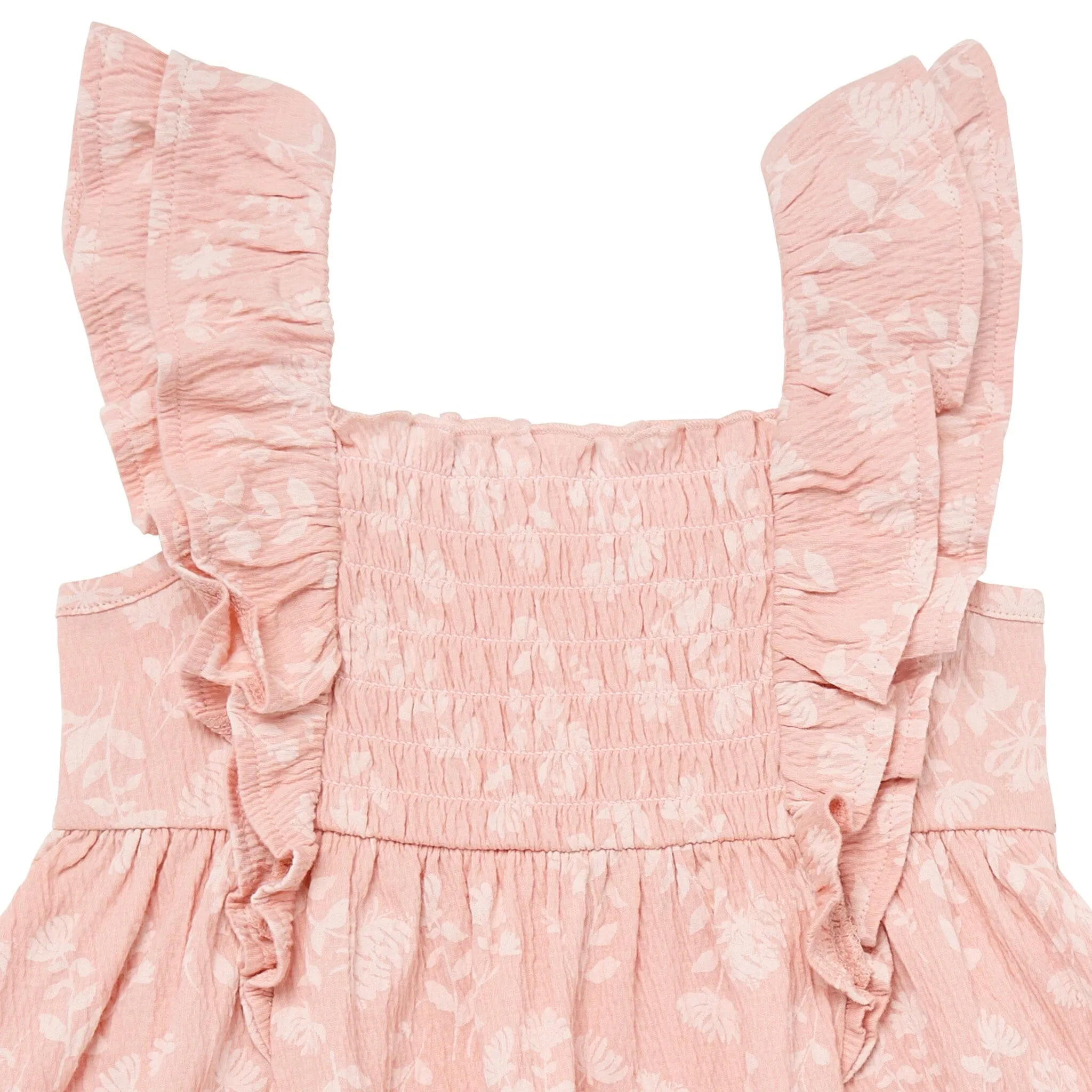 Infant & Toddler Girls Rose Wild Flowers Smocked Ruffle Dress Gerber Childrenswea