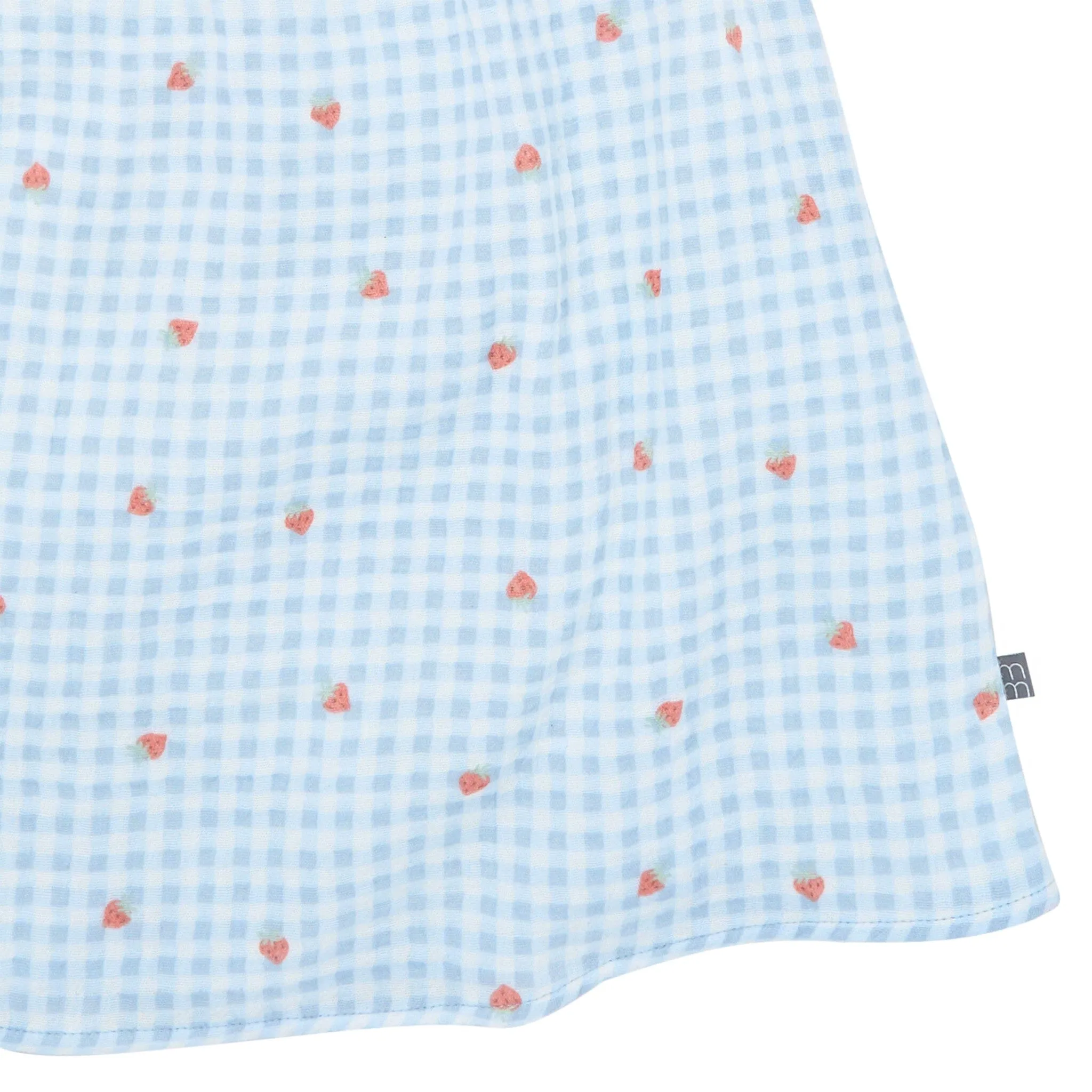 Infant & Toddler Girls Strawberry Gingham Puff Sleeve Dress Gerber Childrenswea