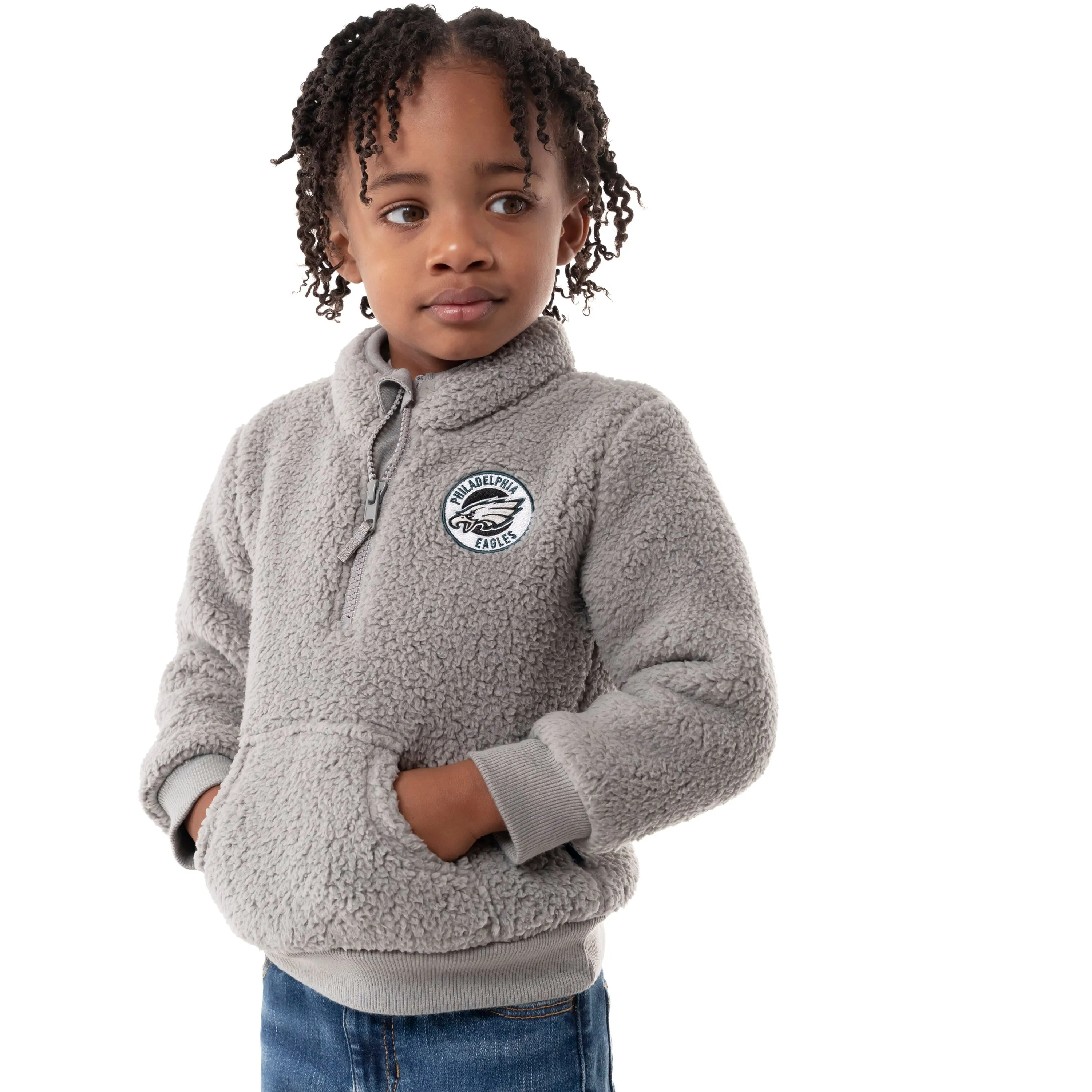 Infant & Toddler Philadelphia Eagles 1/4 Zip Sherpa Top Gerber Childrenswea