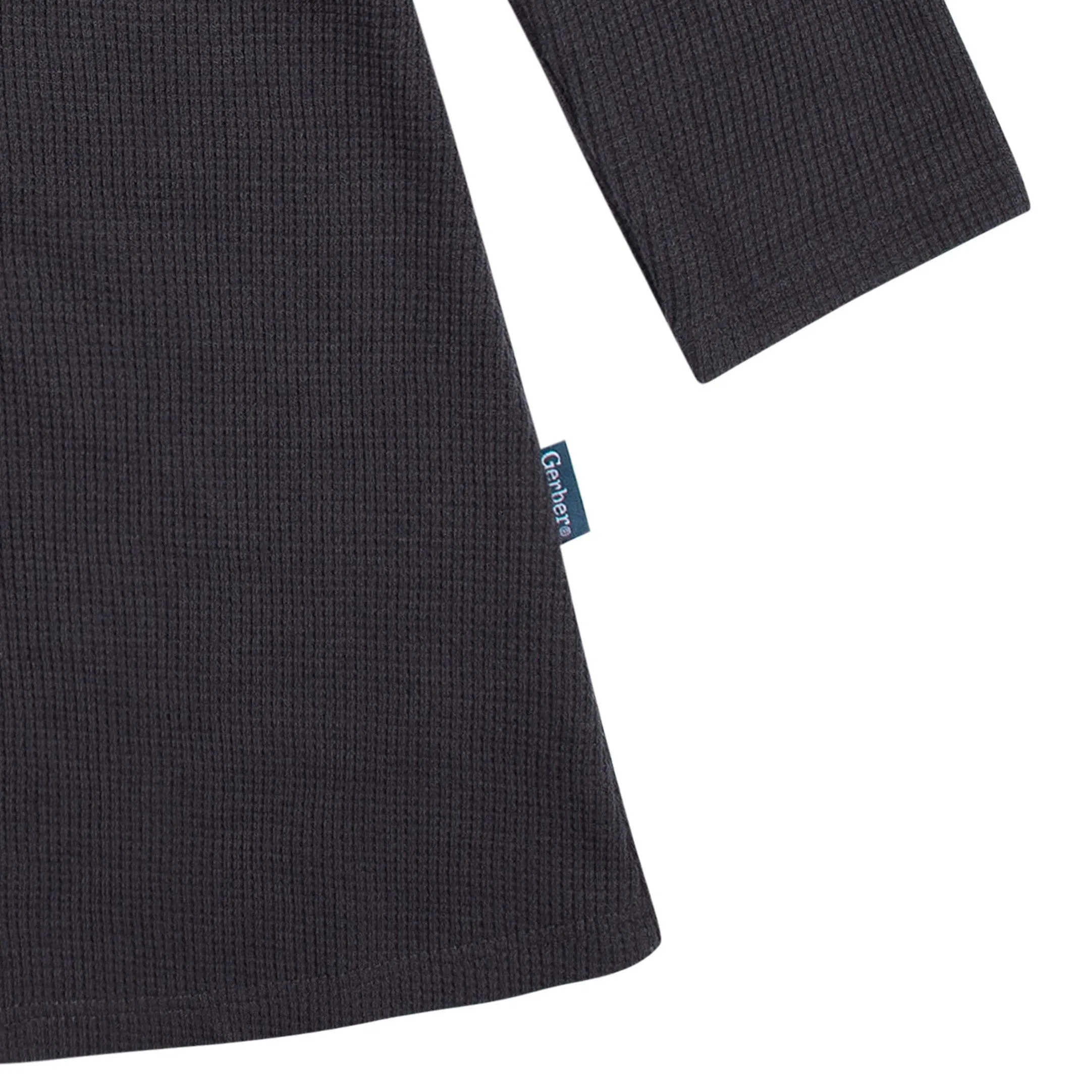 Infant and Toddler Girls Charcoal Dress with Ruffle Gerber Childrenswea
