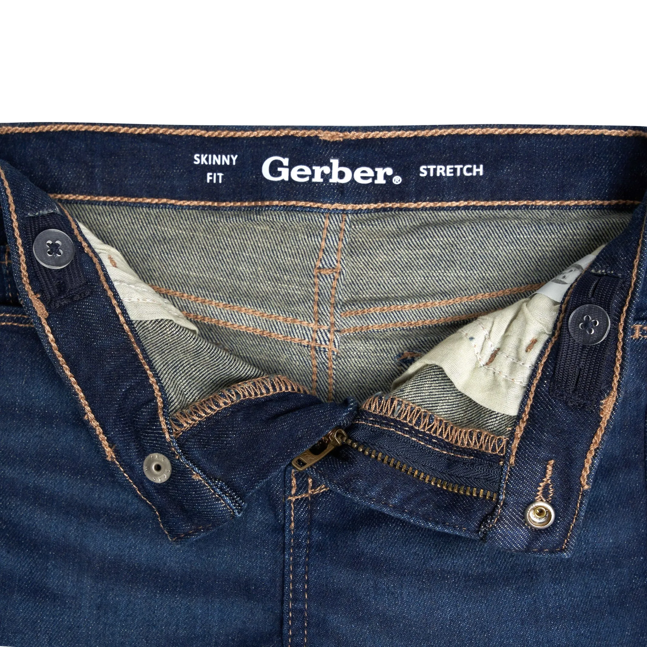 Infant and Toddler Neutral Dark Skinny Jeans Gerber Childrenswea