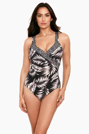 It's A Wrap One Piece in Oasis Colorblock