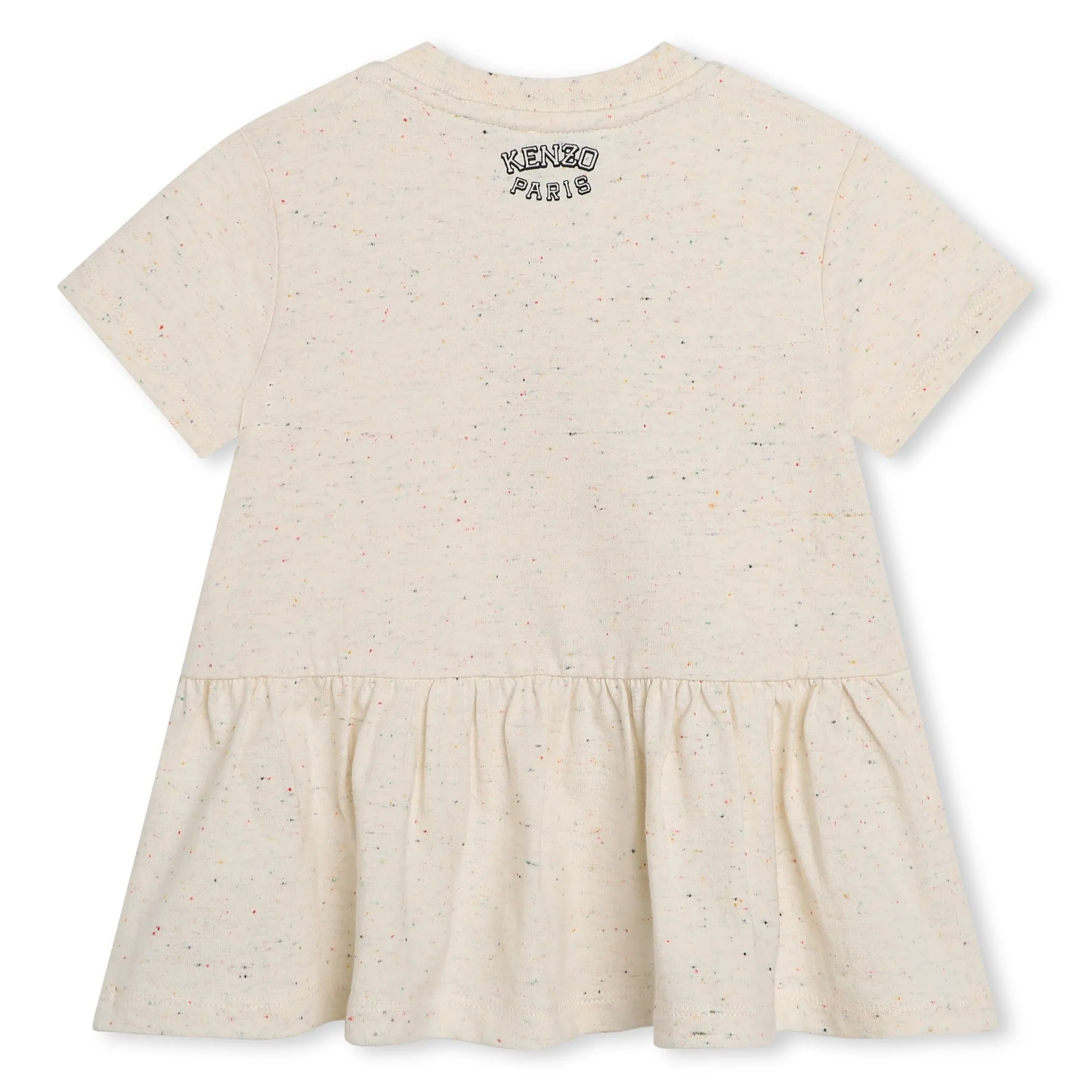 Ivory Tiger Logo Dress