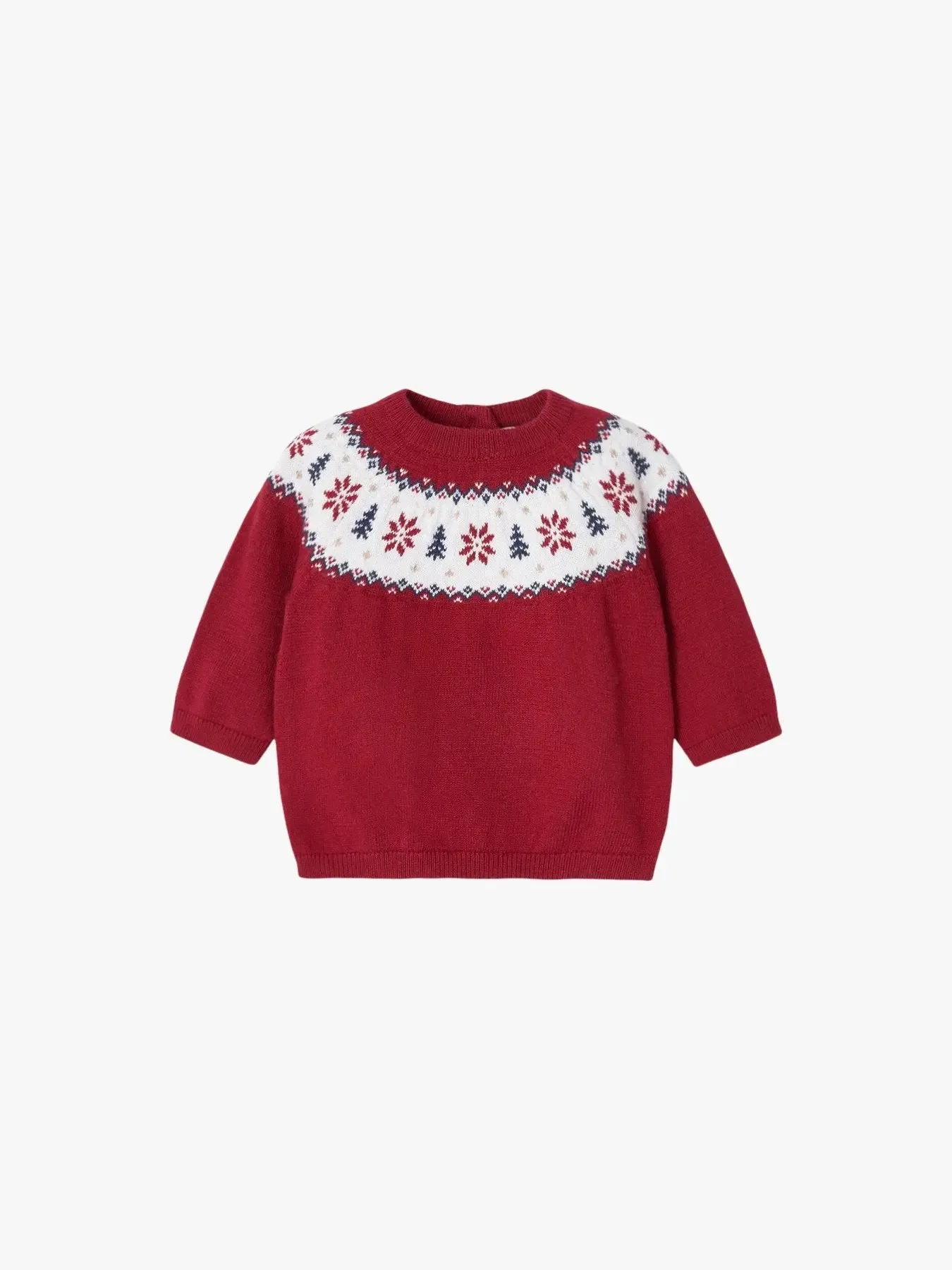 Jacquard Christmas Sweater Boy - RED | Mayoral