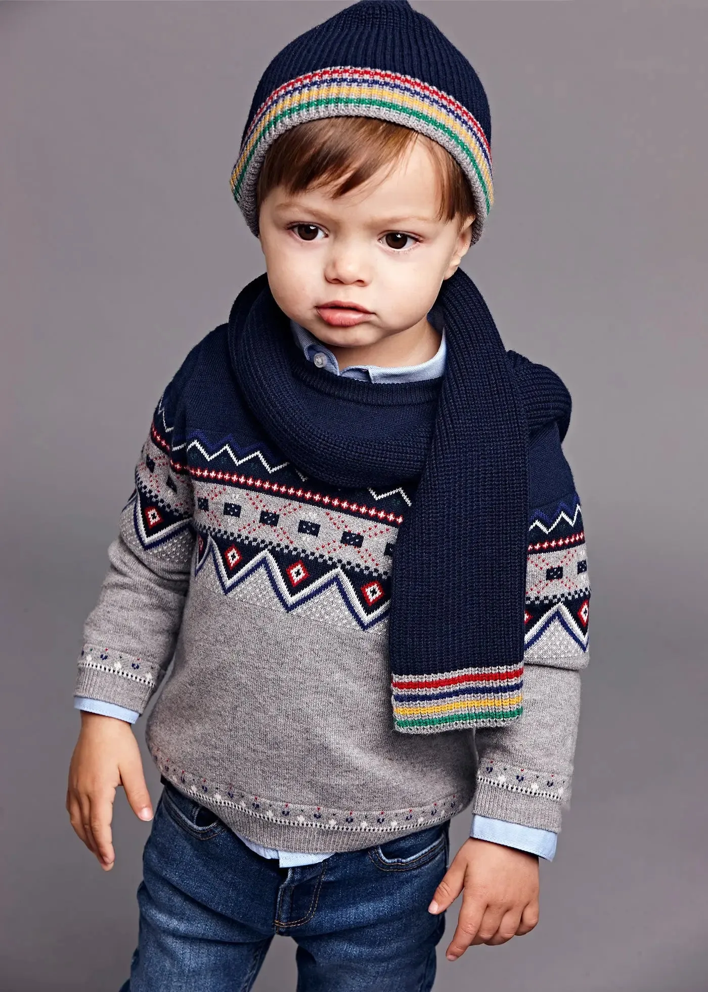Jacquard Sweater Baby Boy | Mayoral