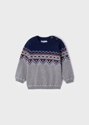 Jacquard Sweater Baby Boy | Mayoral