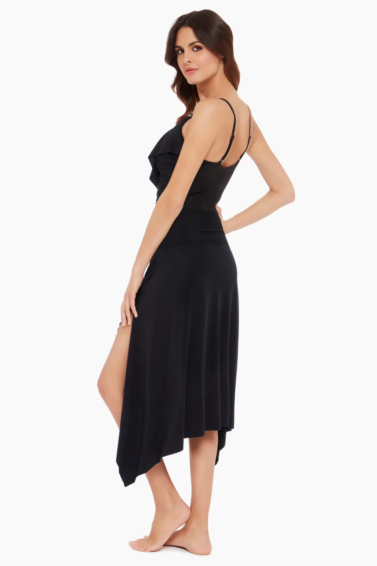 Jersey Handkerchief Convertible Skirt Dress Cover Up