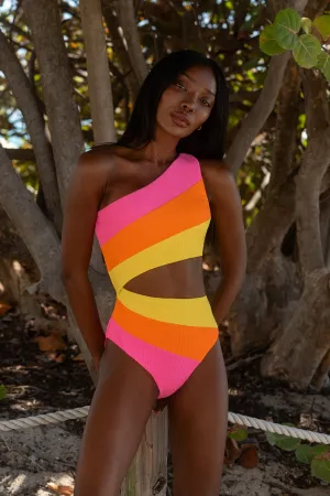 Joyce One Piece Soleil Colorblock Beach Riot