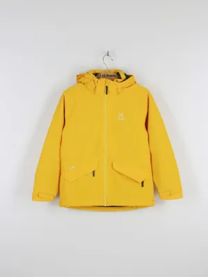 Kids Boy Logo Brand Elastic waistband Jacket,Yellow