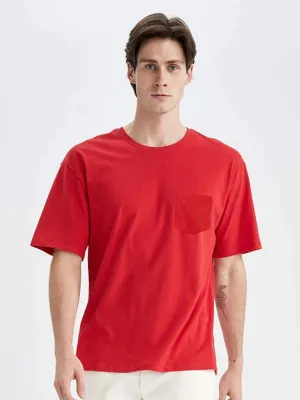 Kids Boy Side Pocket T-Shirt,Red
