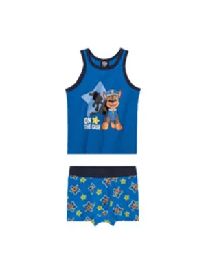 Kid's Boy's 2 Pcs Tank Top & Boxer Set,Indigo