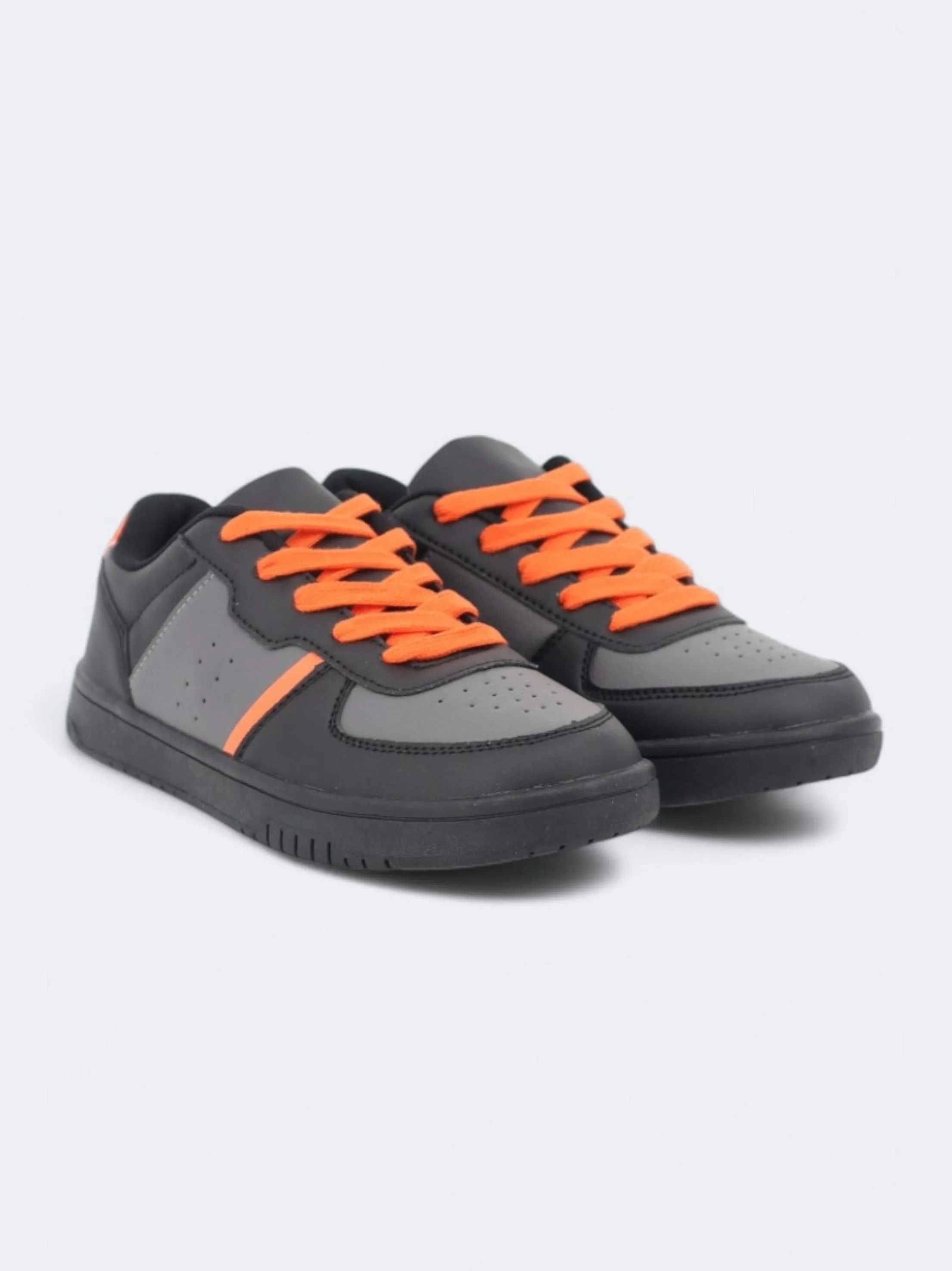 Kids Boy's Colorblocked Sneakers,Black/Grey