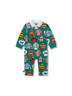 Kids Boy's Graphic Printed Jumpsuit,Green