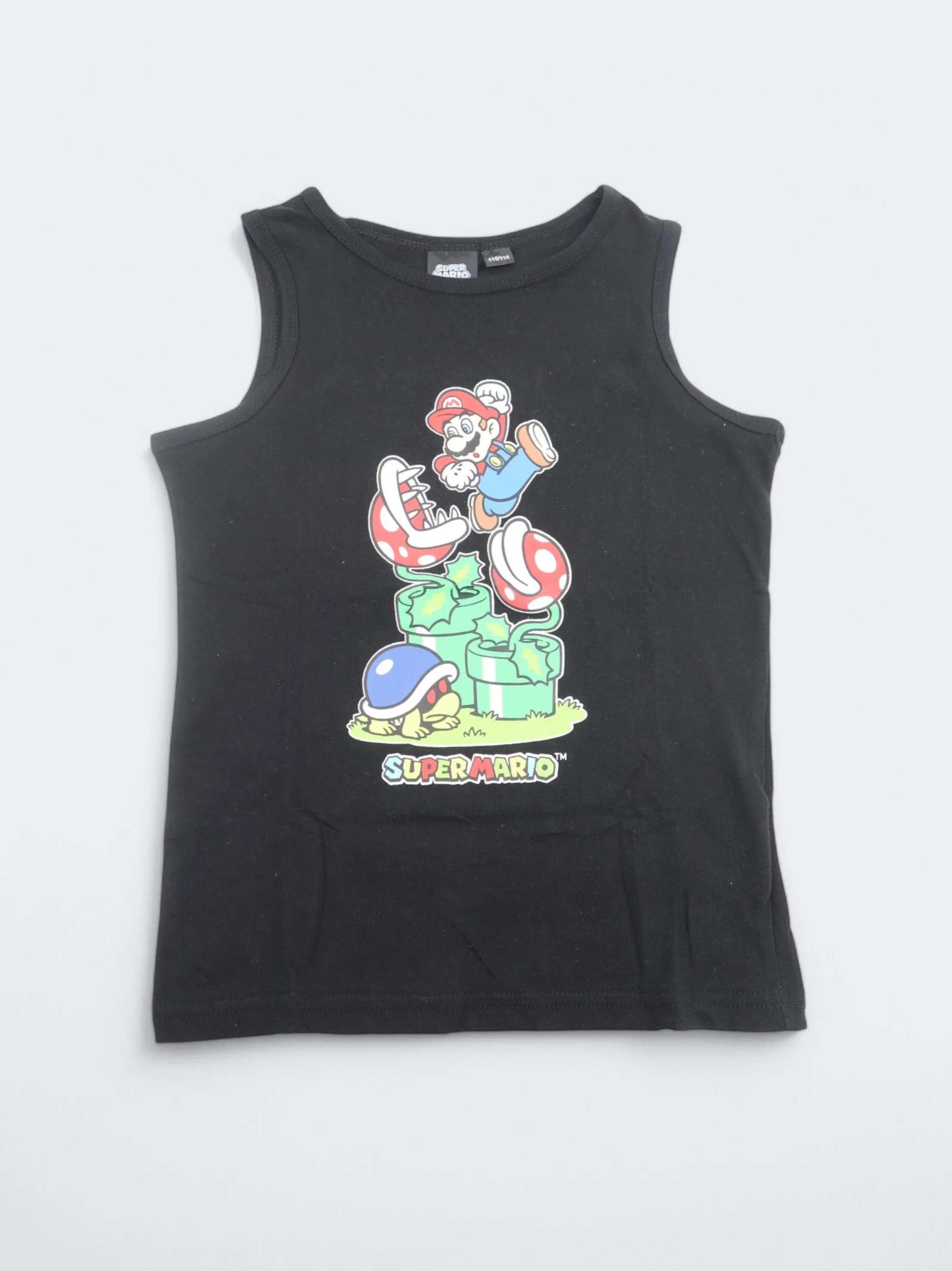 Kid's Boy's Graphic Printed Tank Top,Black