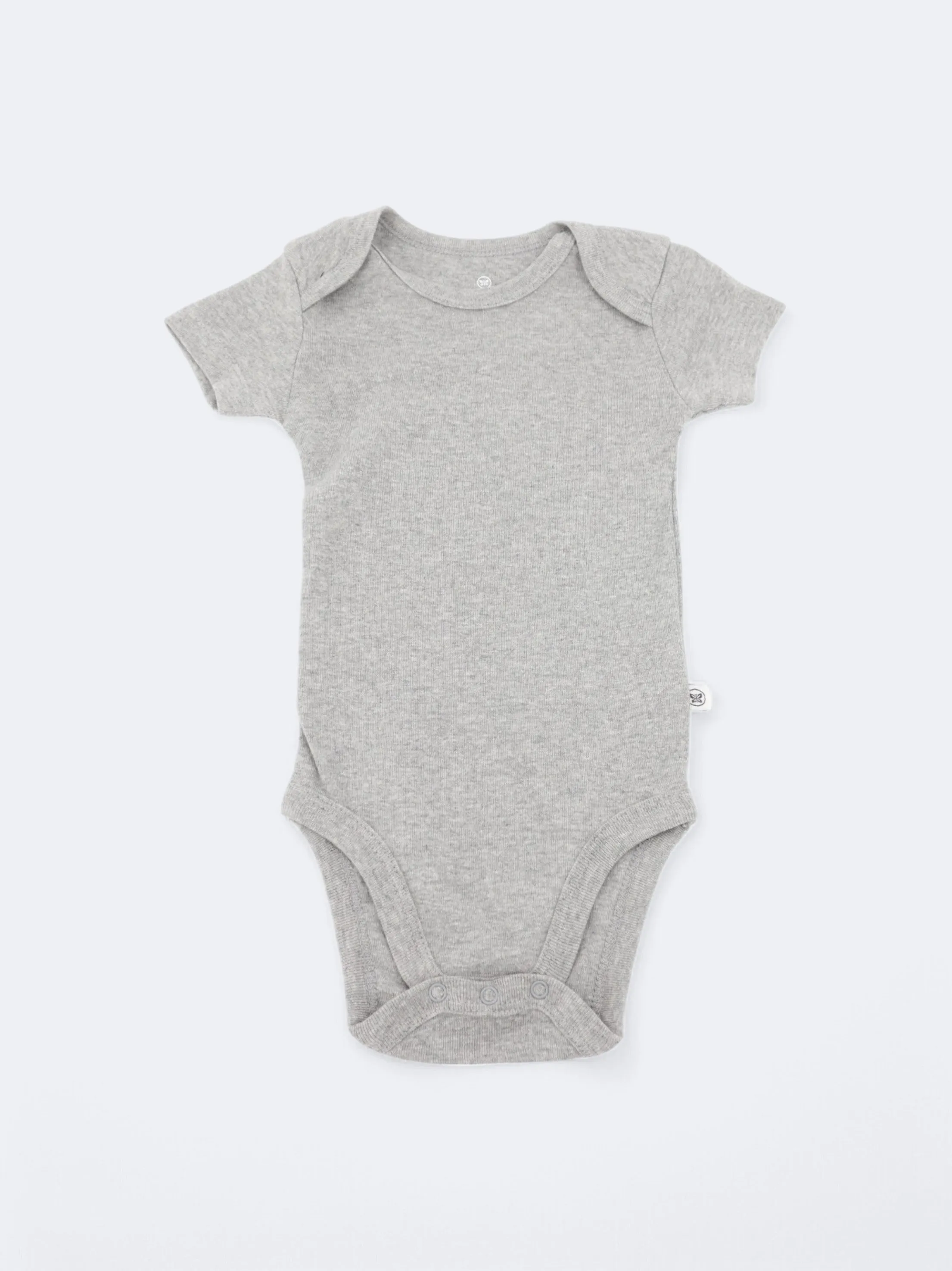 Kids Boy's Plain Bodysuit,Grey