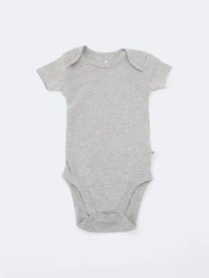 Kids Boy's Plain Bodysuit,Grey