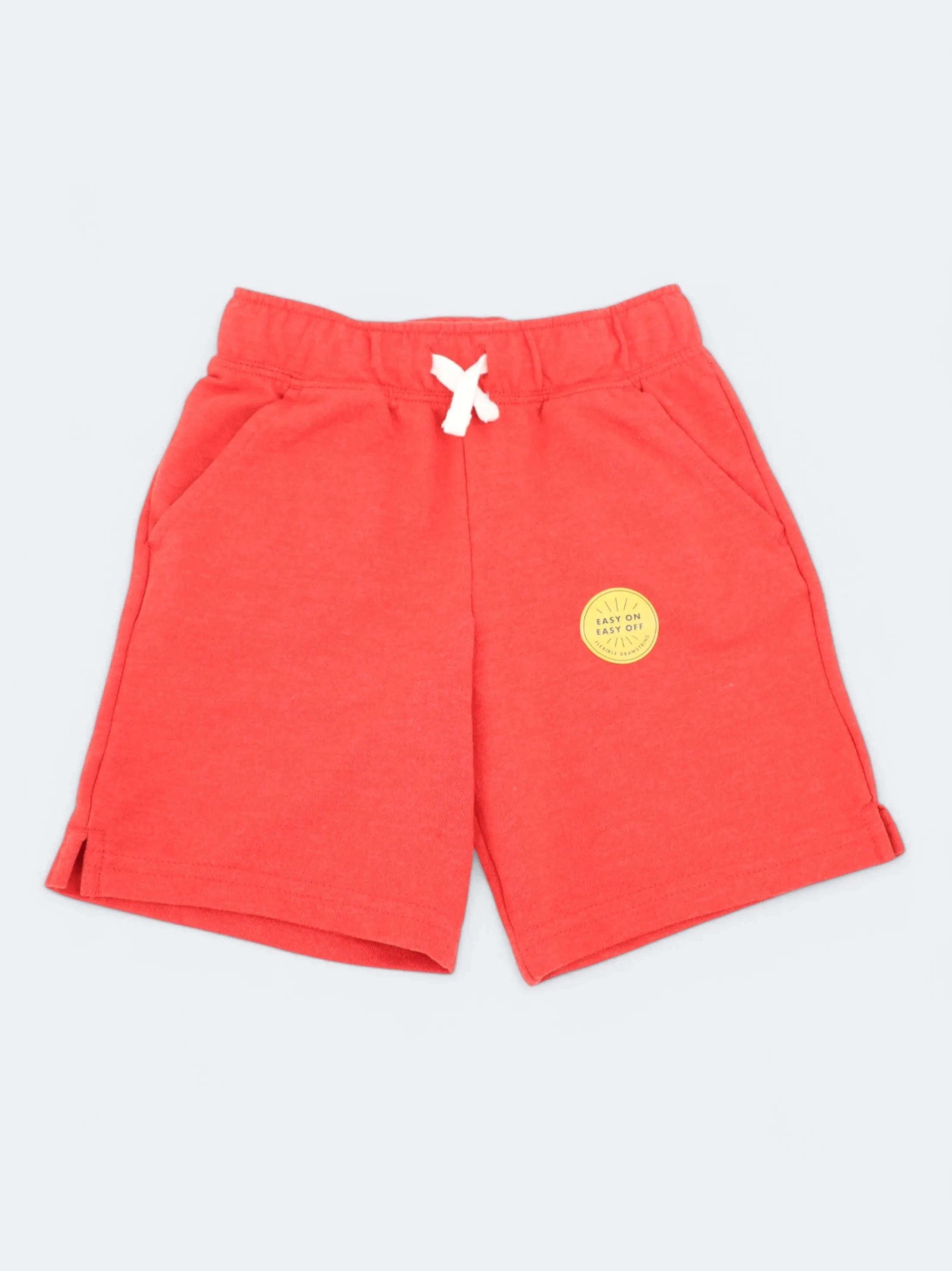 Kids Boy's Plain Shorts,Red