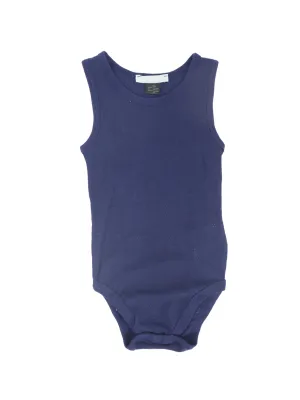 Kids Boy's Plain Solid Bodysuit,Navy